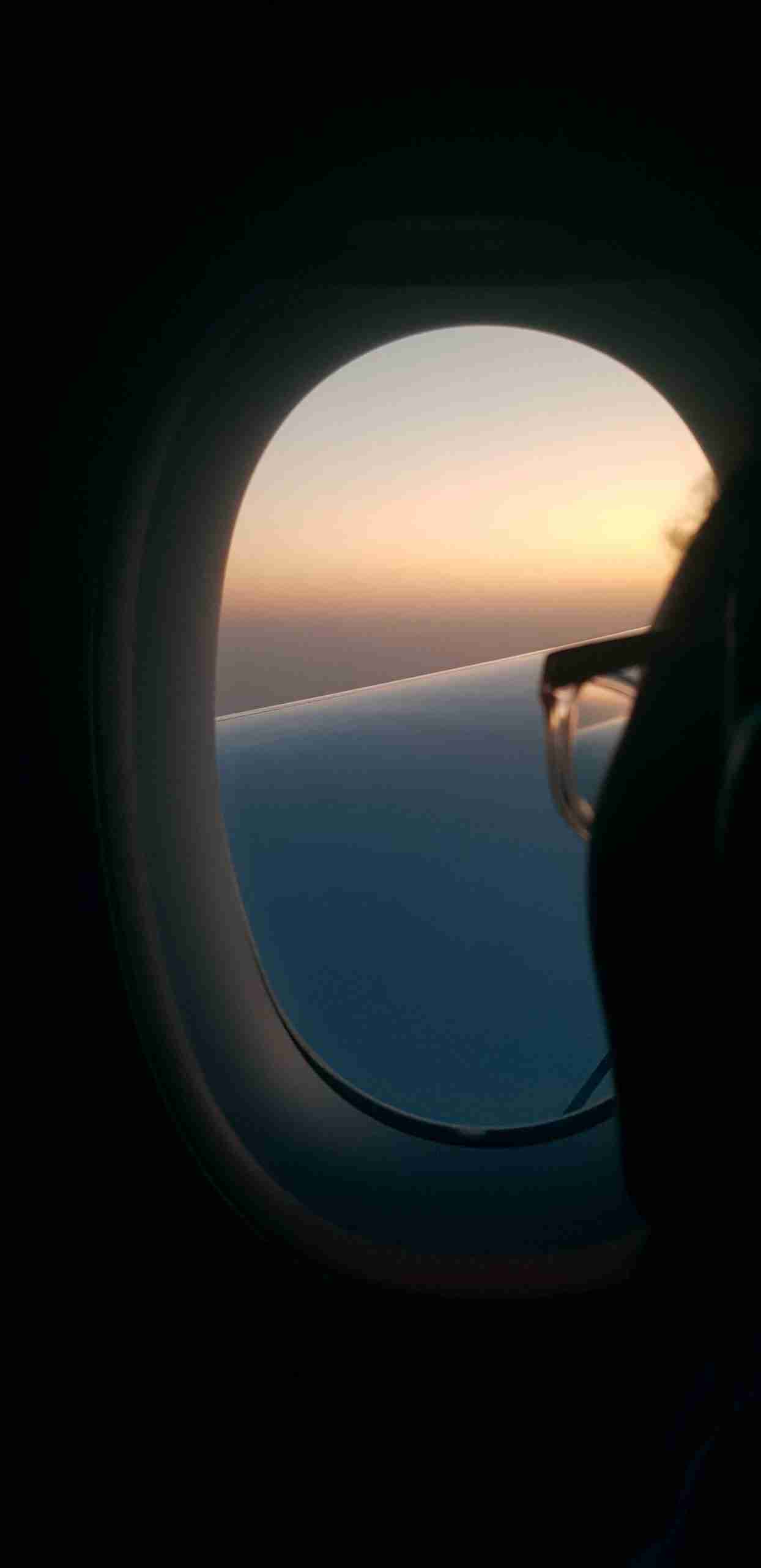 Lookgin Out The Window Of A Plane